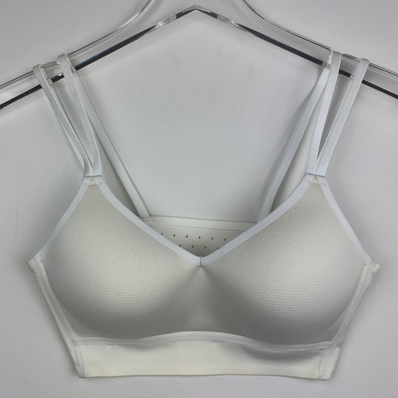 NIKE — Cream & White Indy Breathe Yoga/Sports Bra - Picture 2 of 6